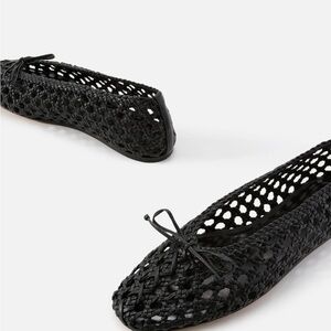 Le Monde Beryl. Black Regency Woven Women's Flats. NWT. 39.5.